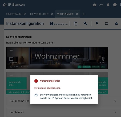 Symcon Admin Konsole reconnect - Symcon - Symcon Community