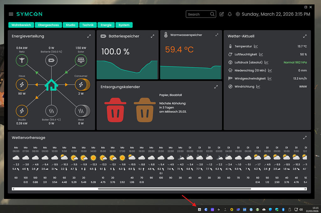 Symcon Symcon Dashboard für Windows - Externe Zusatzsoftware - Symcon Community