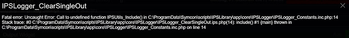 IPSLibrary Error3