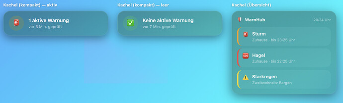 WebFront Kacheln