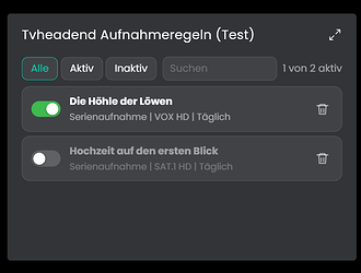 Serienaufnahme