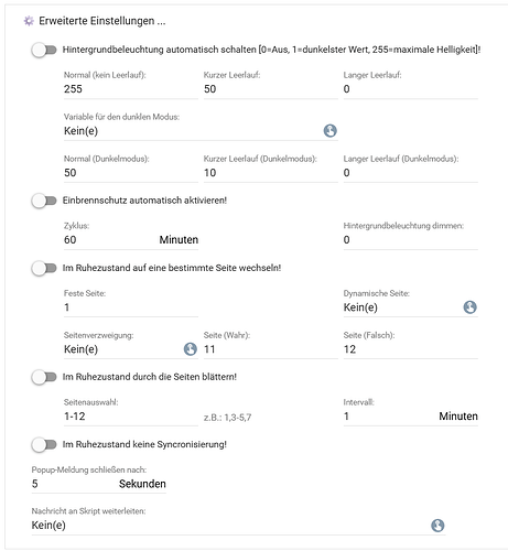 config Erwetert