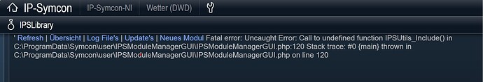 IPSLibrary Error