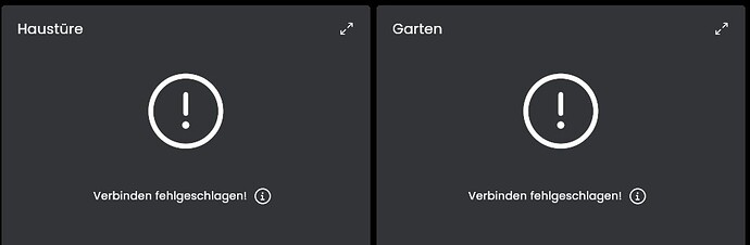Cams keine Verbindung