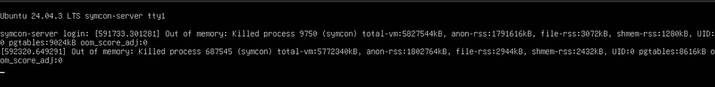 Nach Udate auf den 9.0RC vom 05.03.2026 Out Of Memory - Symcon - Symcon ...