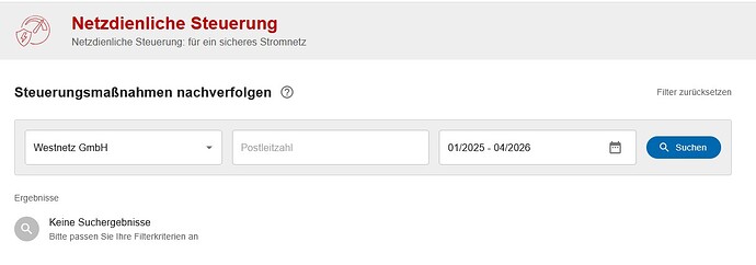 Steuerung Westnetz