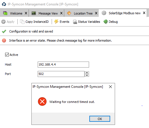 IP-Symcon - SolarEdge - Wating for connet timed out.PNG